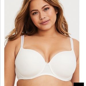 White Microfiber T-Shirt Bra Torrid 40G